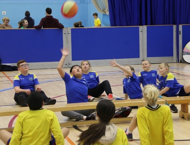 school games sitting volleyball